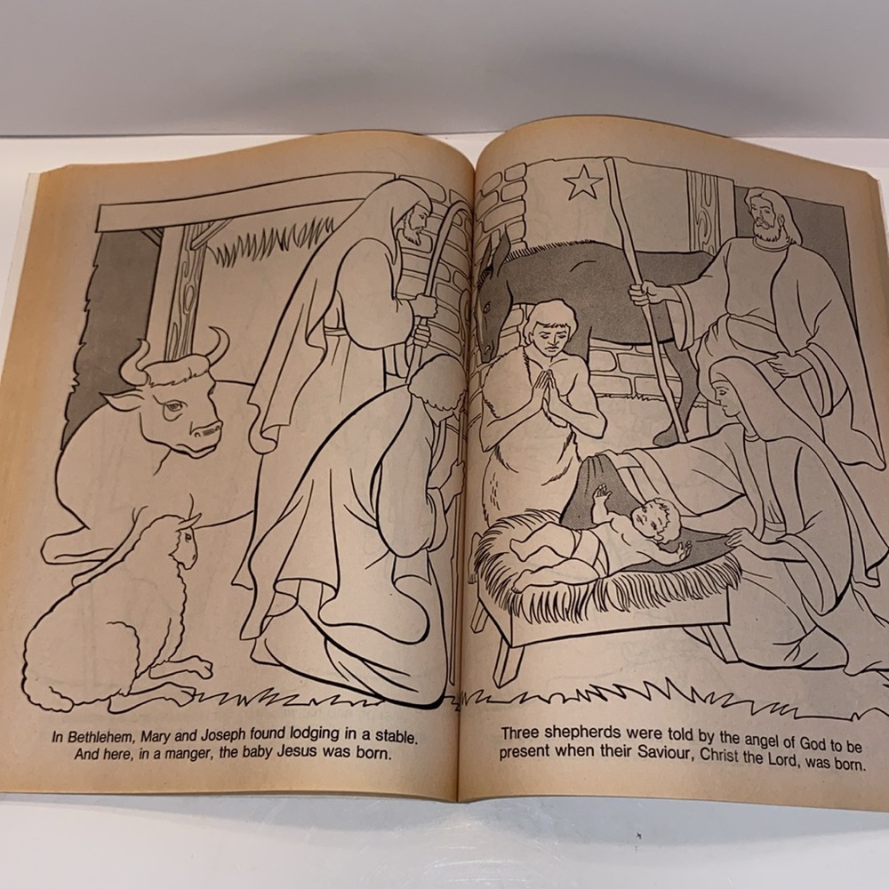 Vintage 1991 The Bible Coloring Book Pictures Old and Testament - - Picture 12 of 15